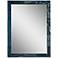 Crestview Blue Stain 31 1/2" x 41 1/2" Wood Wall Mirror