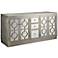 Crestview Circles Silver Mirrored Cabinet