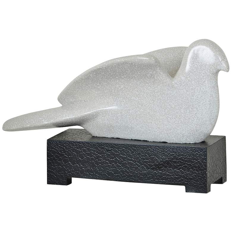 Image 1 Crestview Collection 14 1/2 inch Wide Perched Bird Statue
