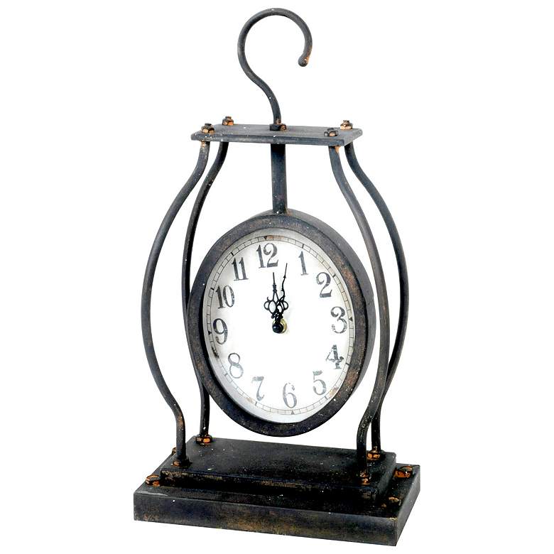 Image 1 Crestview Collection 17 inch High Metal Hook Table Clock