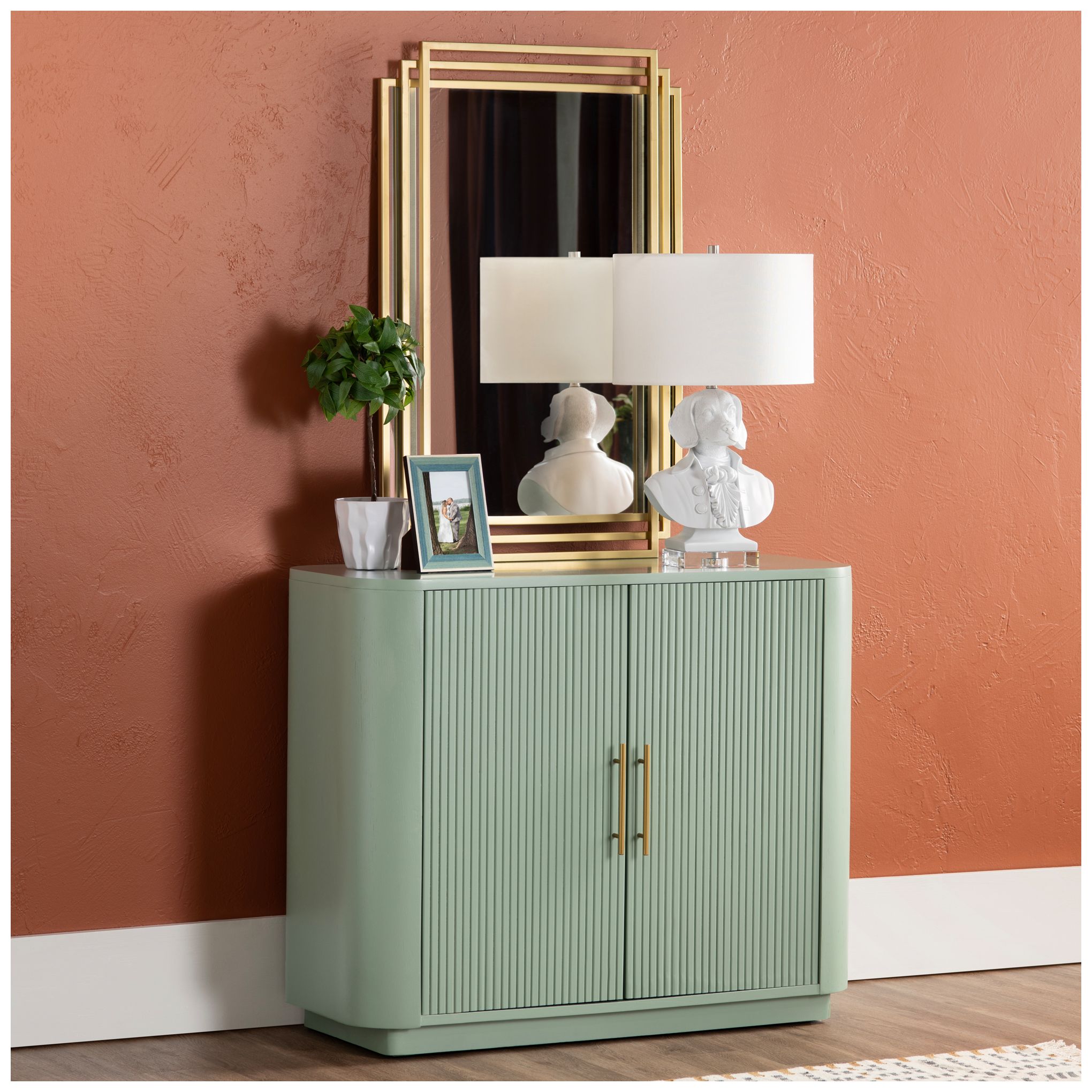 Image 2 Crestview Collection Adaline 36 1/2 High Deco Gold Wall Mirror more views