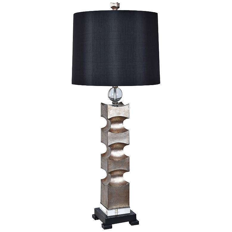 Image 1 Crestview Collection Addison Antique Silver Sculpture Table Lamp