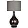 Crestview Collection Adler Dark Gray Glass Table Lamp