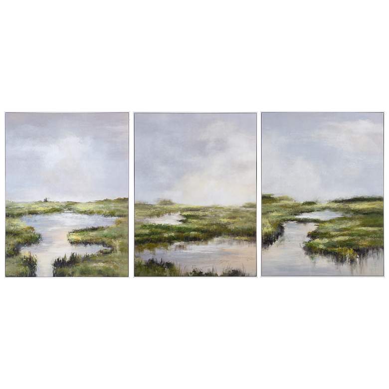 Image 1 Crestview Collection Aiken Framed Canvas Set of 3