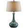 Crestview Collection Alden Blue Glass Table Lamp
