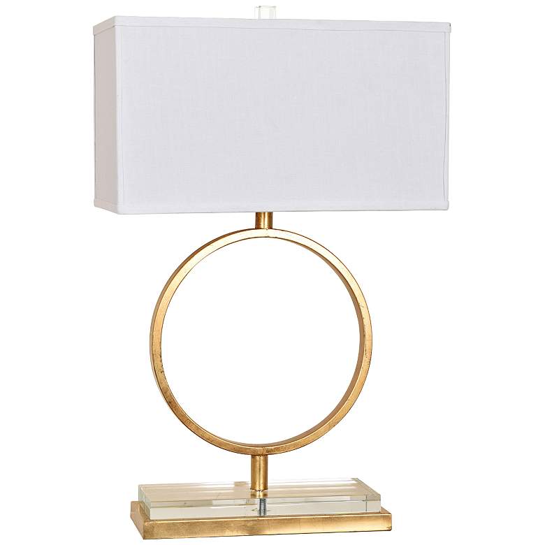 Image 2 Crestview Collection Aldrich 29 inch Gold Leaf Open Ring Table Lamp