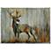 Crestview Collection Alert 48"W Wood Panel Deer Wall Art