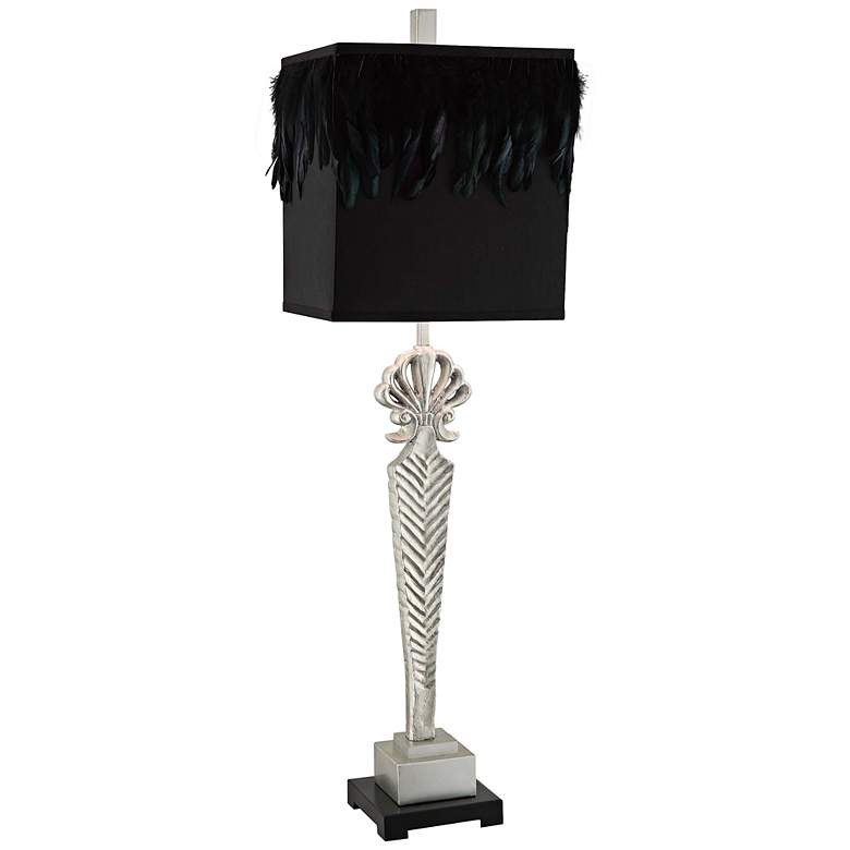 Image 1 Crestview Collection Alexandria Silver Metal Table Lamp