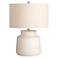 Crestview Collection Alexis Cream-Washed Ceramic Table Lamp