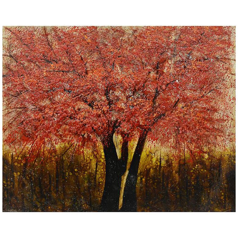 Image 1 Crestview Collection Amber Glow 50 inch Wide Canvas Wall Art