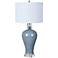 Crestview Collection Ambient Blue Ceramic Table Lamp