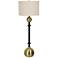 Crestview Collection Andorra Brass and Black Buffet Lamp