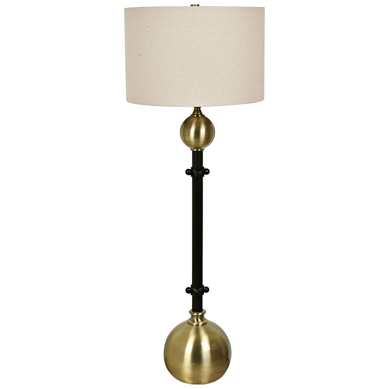 Image 1 Crestview Collection Andorra Brass and Black Buffet Lamp