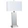 Crestview Collection Andorra Silver Plank Modern Table Lamp