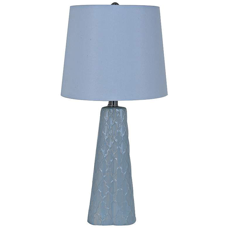 Image 1 Crestview Collection Apex Blue Ceramic Table Lamp