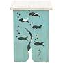 1_Crestview Collection Aquarium Seafoam and Whitewash Square Accent Table