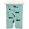 Crestview Collection Aquarium Seafoam and Whitewash Square Accent Table
