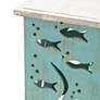 3_Crestview Collection Aquarium Seafoam and Whitewash Square Accent Table more views