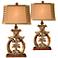 Crestview Collection Aria Sculptural Table Lamps Set of 2