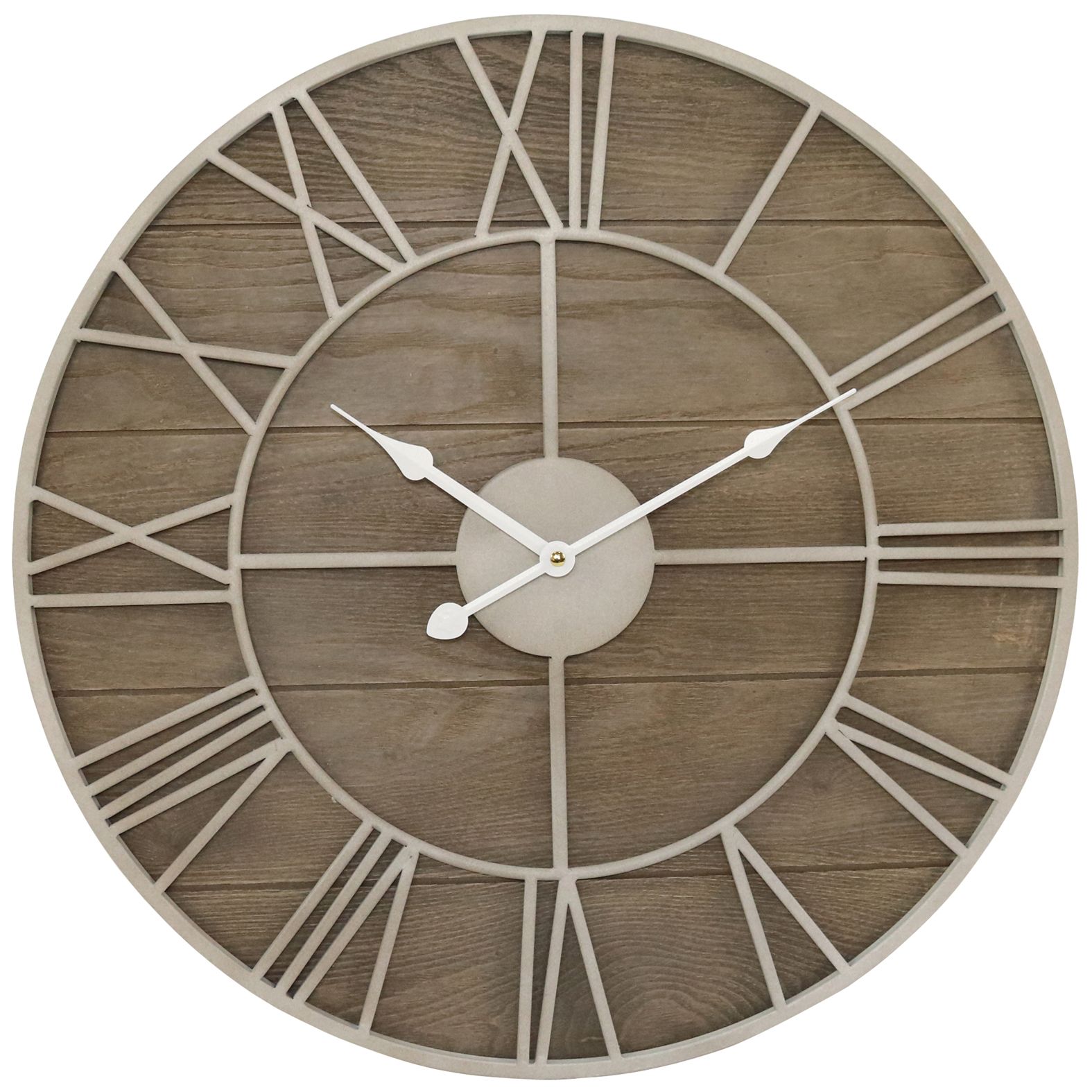 Image Crestview Collection Around the Clock Wooden Wall Clock