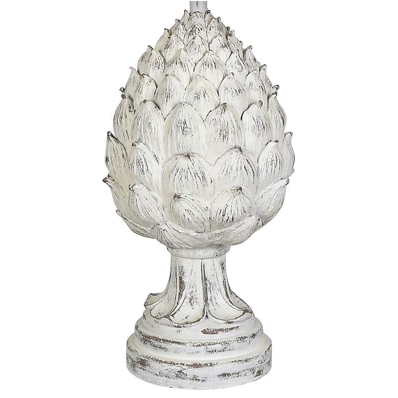Image 2 Crestview Collection Artichoke 31 1/2" White Wash Finish Table Lamp more views