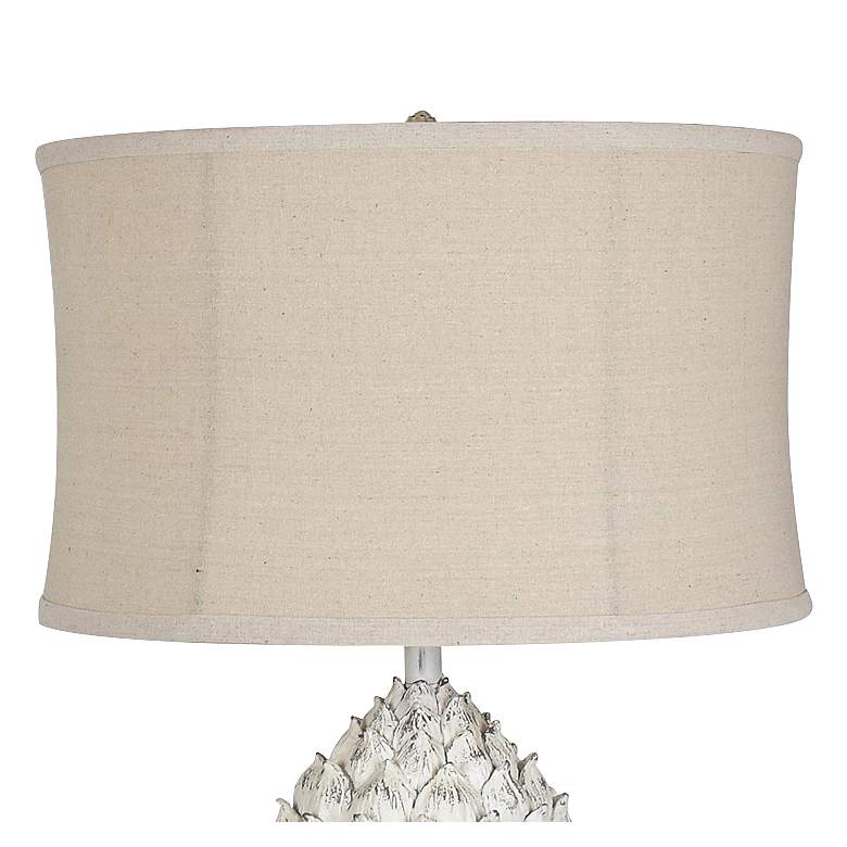 Image 3 Crestview Collection Artichoke 31 1/2 inch White Wash Finish Table Lamp more views
