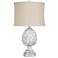 Crestview Collection Artichoke Finial White Wash Table Lamp