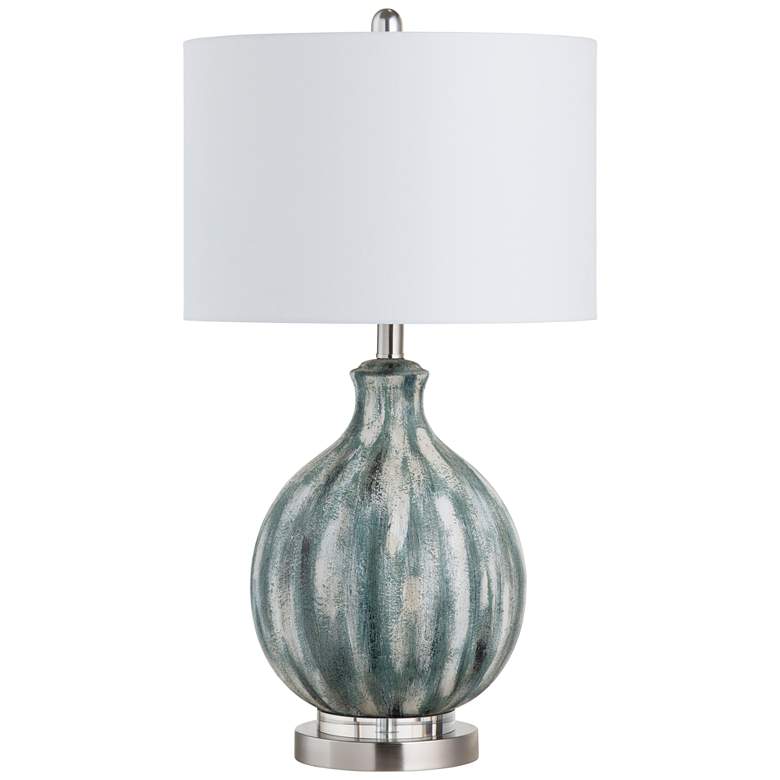 Image 1 Crestview Collection Ashburne 27 1/4" Blue Gray Ceramic Table Lamp