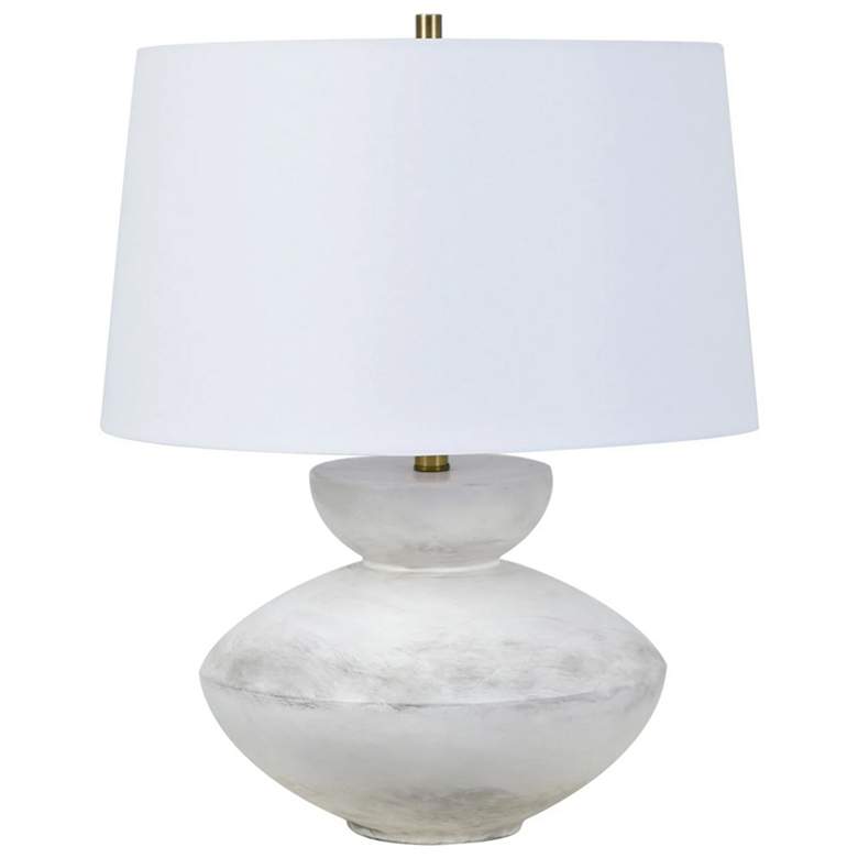 Image 1 Crestview Collection Ashton 24" High White Orb Modern Table Lamp