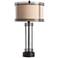 Crestview Collection Aspen 34" Bronze Metal and Glass Table Lamp