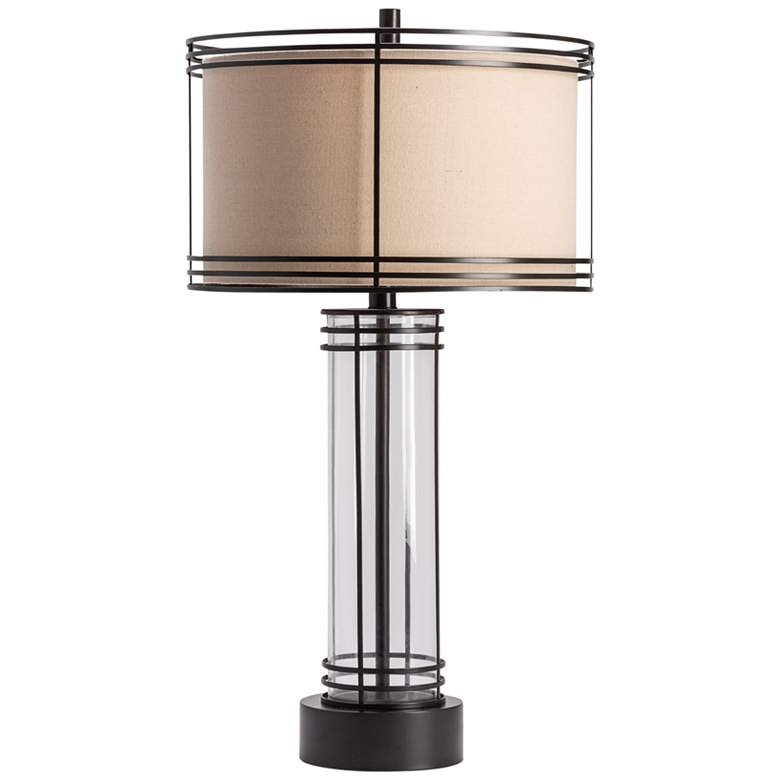 Image 6 Crestview Collection Aspen 34 inch  Bronze Metal and Glass Table Lamp more views
