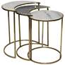 Crestview Collection Astronomy Gold Nested Tables Set of 3