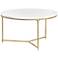 Crestview Collection Athens 32" Wide Round Cocktail Table