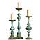 Crestview Collection Ayla Blue Pillar Candle Holder Set of 3