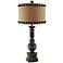 Crestview Collection Baluster Antique Iron Table Lamp