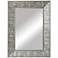 Crestview Collection Bark Silver 36" x 48" Wall Mirror