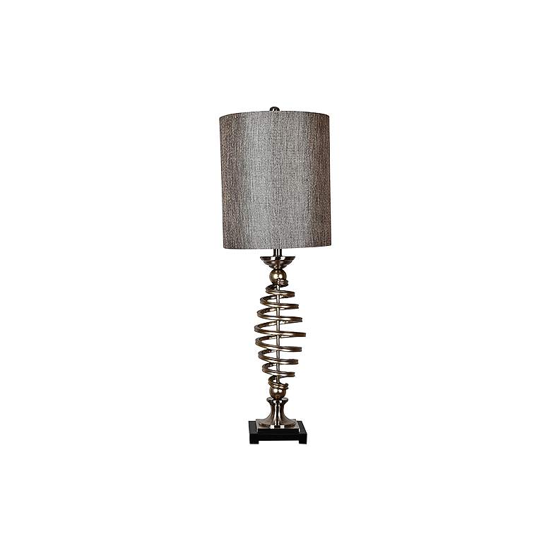 Image 1 Crestview Collection Barrow Antique Silver Metal Table Lamp