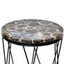 Crestview Collection Baxter 20"W Natural Agate Accent Table