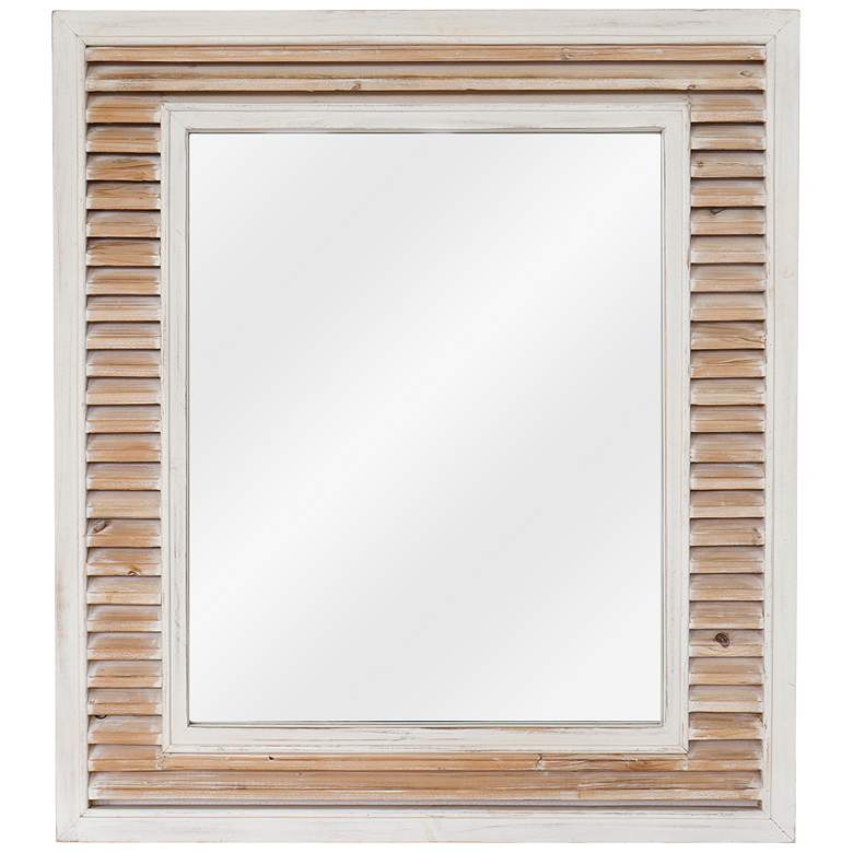 Image 1 Crestview Collection Beachy Destination 42x38 Wood Wall Mirror