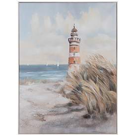 Image1 of Crestview Collection Beacon Point Framed Canvas Painting