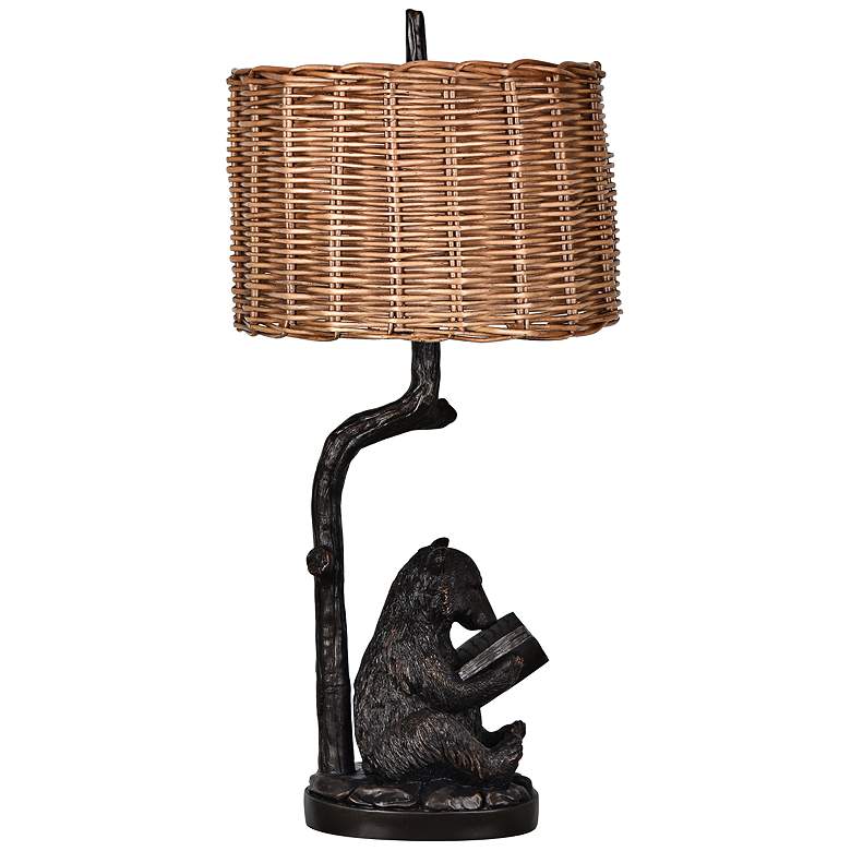 Image 1 Crestview Collection Bear Knowledge Bronze Table Lamp