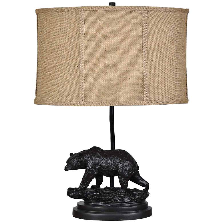 Image 1 Crestview Collection Bear Trail Bronze Accent Table Lamp