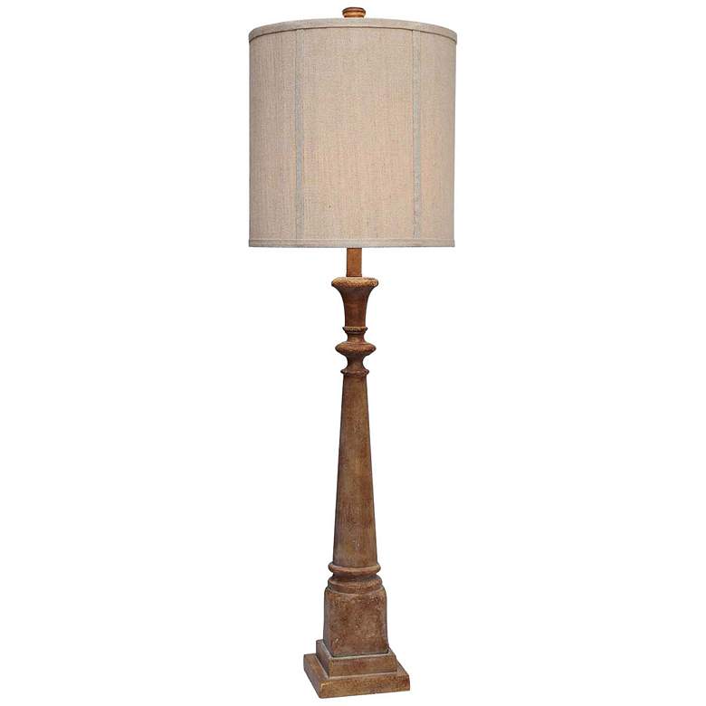 Image 1 Crestview Collection Bed Post Rustic Table Lamp