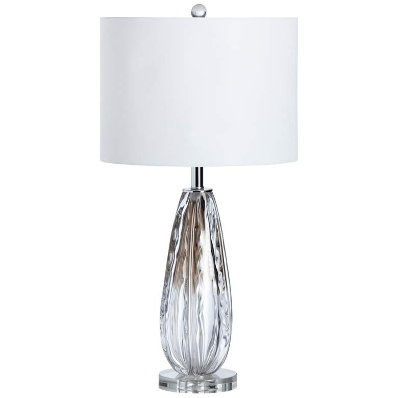 Image 1 Crestview Collection Bellamy Clear Wavy Glass Table Lamp