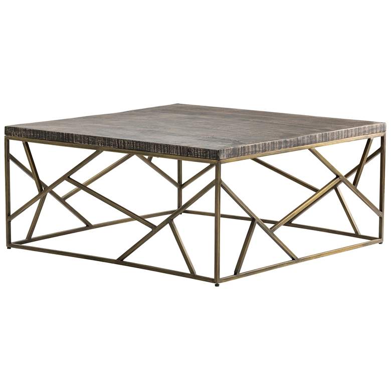 Image 1 Crestview Collection Bengal Manor Crazy Cut Iron Cocktail Table