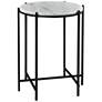 Crestview Collection Bengal Manor Iron and Marble Accent Table