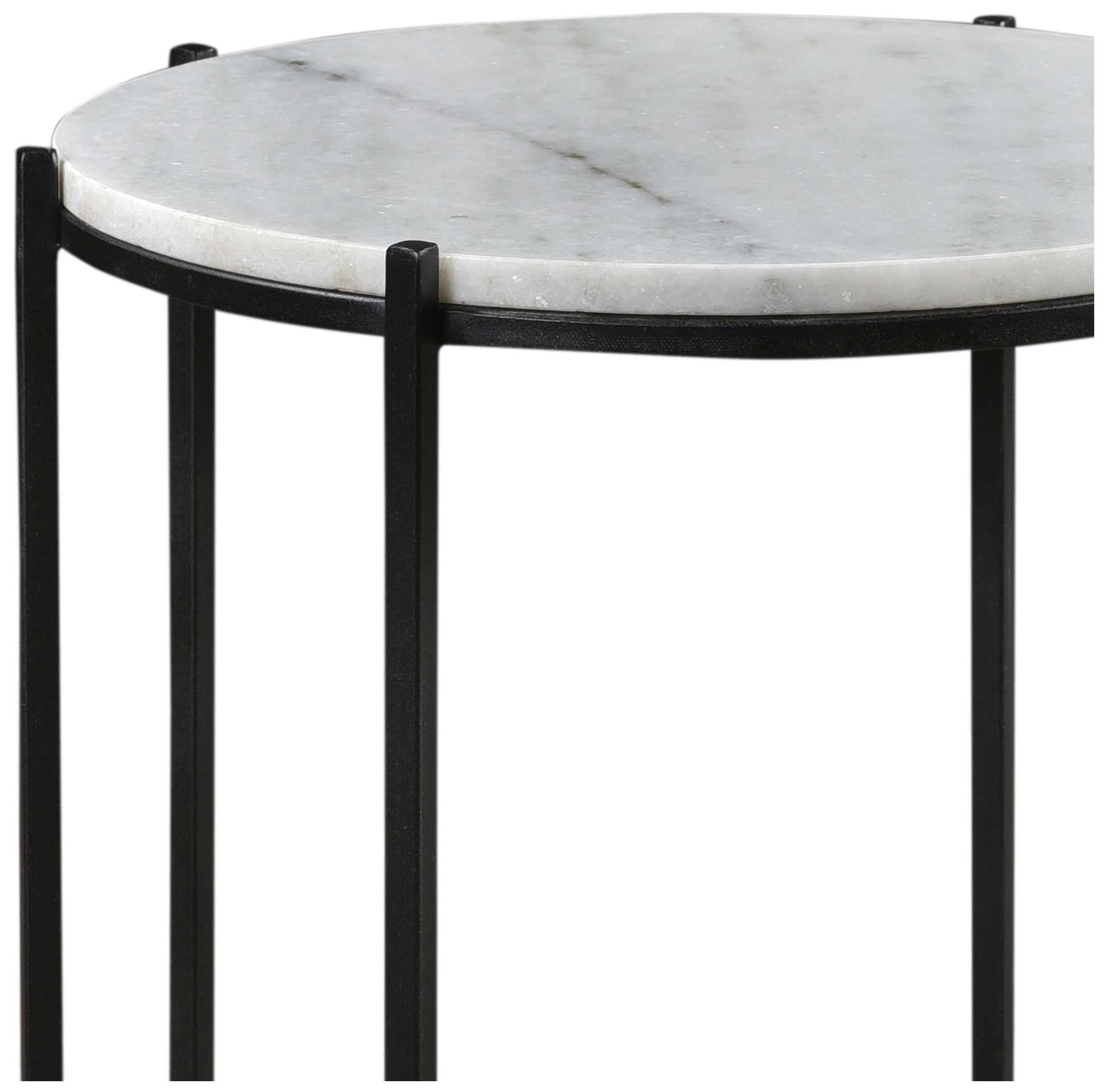Image 3 Crestview Collection Bengal Manor Iron and Marble Accent Table more views