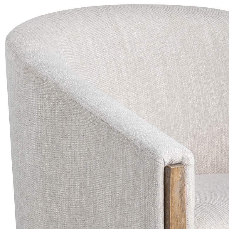 Image 3 Crestview Collection Bennett 29" Wide Gray Swivel Accent Chair more views