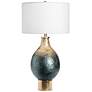 Crestview Collection Beverly Blue Ombre Vase Table Lamp