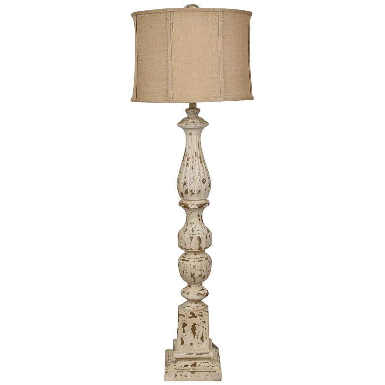 Image 1 Crestview Collection Bierstadt Aged White Buffet Table Lamp